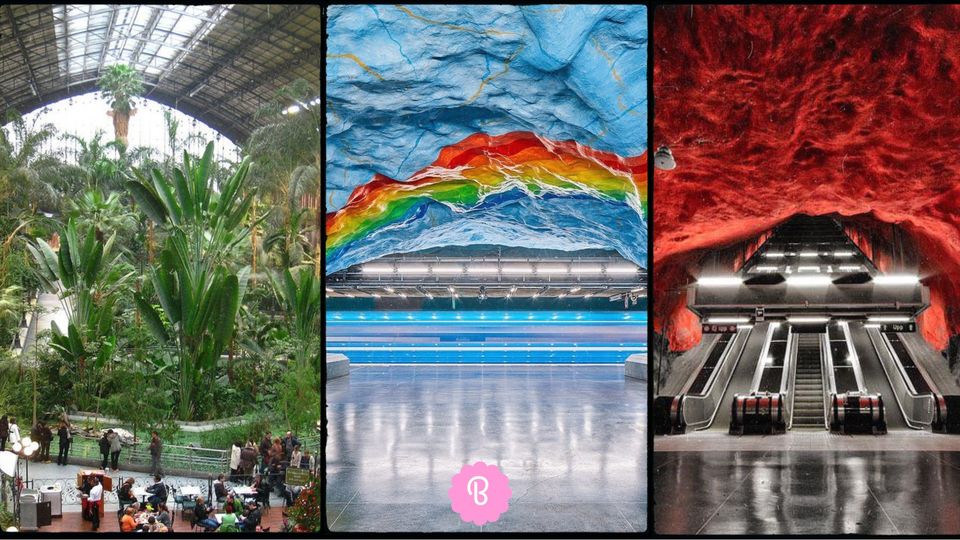 insanely beautiful metro stations, the design of which is a separate landmark of the city