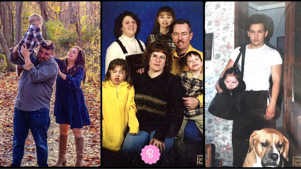 17 photos from family photo albums